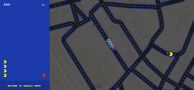 Google Maps Pacman